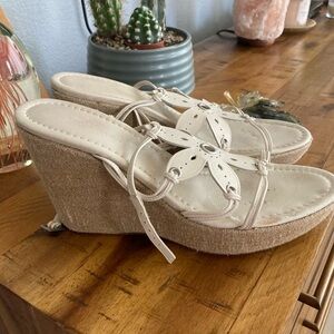Banana Republic Cream color platforms